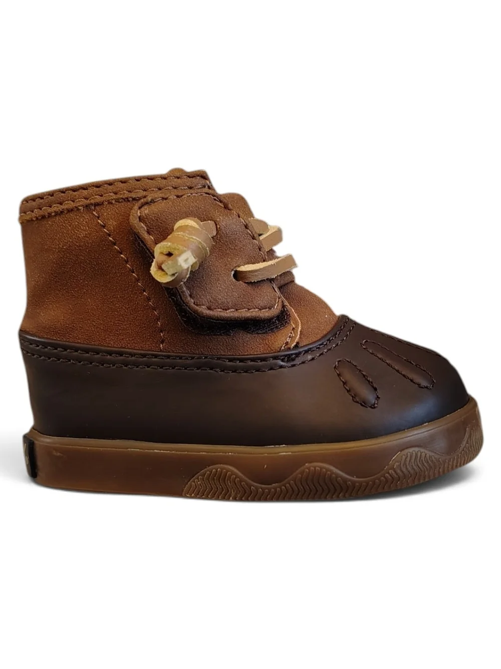 Sperry Top-Sider Baby Icestorm Duck Crib Booties Brown Tan Size 1M